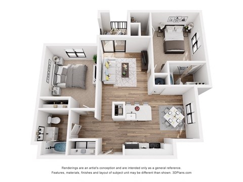 a 1 bedroom floorplan is shown in this image
